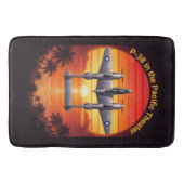 Tapis De Bain P-38 Lightning dans le Pacifique (Devant)