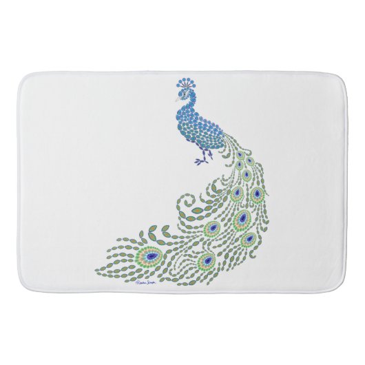Tapis De Bain Pacock à bijoux (Devant)