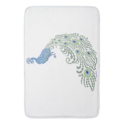 Tapis De Bain Pacock à bijoux (devant Vertical)