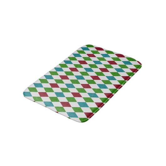 Tapis De Bain Paillettes de diamant multicolores (Angle)