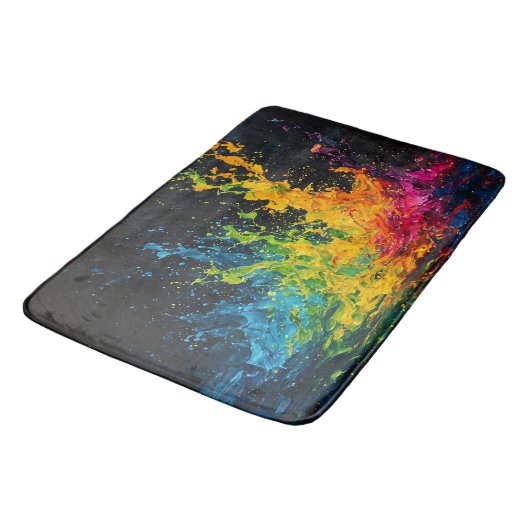 Tapis De Bain Paint coloré (Angle)