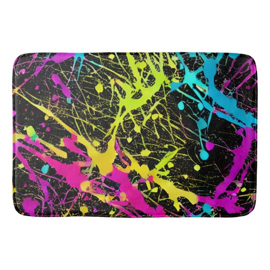 Tapis De Bain Paint Neon brillant (Devant)