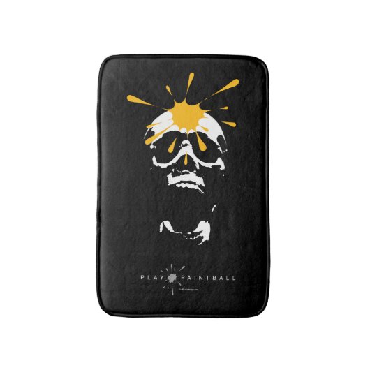 Tapis De Bain Paintball Crâne (Devant (Vertical))