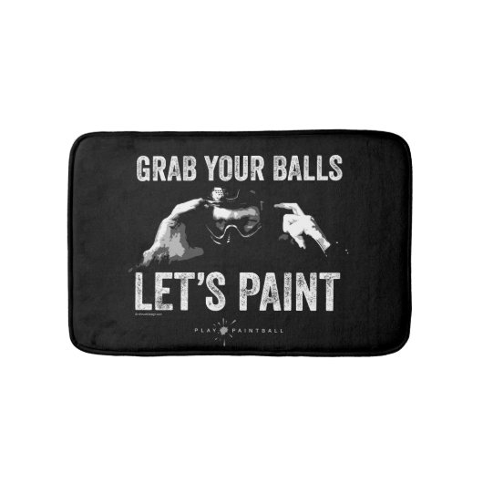 Tapis De Bain Paintball Paint Bathroom Mat (Devant)