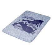 Tapis De Bain Paire Art nouveau de lapins De Morgan et Morris (Angle)