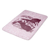 Tapis De Bain Paire Art nouveau de lapins De Morgan et Morris (Angle)