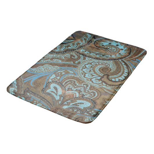 Tapis De Bain Paisley Damask - Bathmat (Angle)