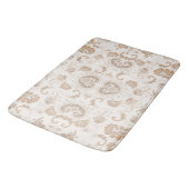 Tapis De Bain Paisley en beige esthétique moderne Tan Brown (Angle)
