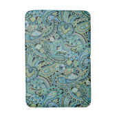 Tapis De Bain Paisley Forest Green (Devant (Vertical))