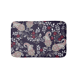 Tapis De Bain Paisley indien traditionnel, motif sans soudure.