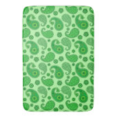 Tapis De Bain Paisley Motif, Lime et Emerald Green (devant Vertical)