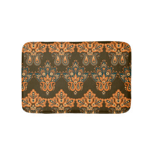 Tapis De Bain Paisley Textile Asiatique : Floral Vintage Illustr