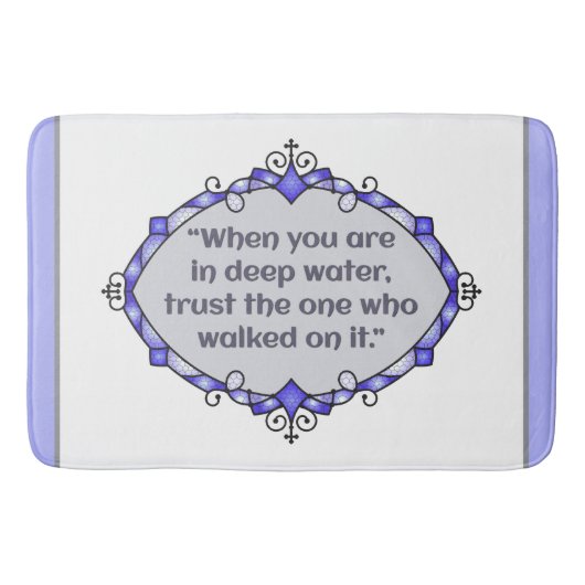 Tapis De Bain Paix dans les eaux profondes (Devant)