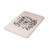 Tapis De Bain Paix sur Terre Design Floral (Angle)