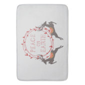 Tapis De Bain Paix sur Terre Reindee vacances (devant Vertical)