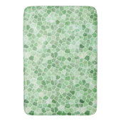 Tapis De Bain Pale Émeraude et Pistache Pavage Patchwork (devant Vertical)