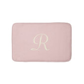 Tapis De Bain Pale Rose Monogramme Plush Bain Mat (Devant)