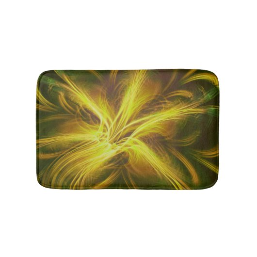 Tapis De Bain Palette fractée Fleur de bain Jaune (Devant)