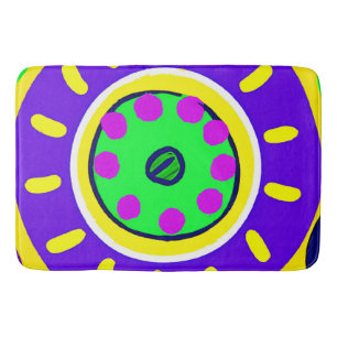 Tapis De Bain Palette Motif de la nature colorée