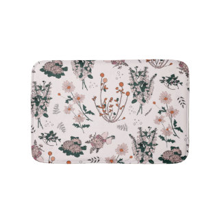 Tapis De Bain Pâlissez - floral français rose