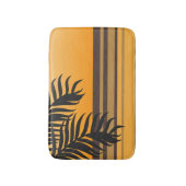 Tapis De Bain Palm Feuille et Orange Ocean Sunset Stripes (Devant (Vertical))