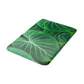 Tapis De Bain Palm Leaf, feuillage tropical, forêt tropicale (Angle)