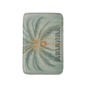 Tapis De Bain Palm Majesty : conception d'un seul palmier (Devant (Vertical))