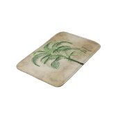 Tapis De Bain Palm Tree Tropical Vintage Élégant (Angle)