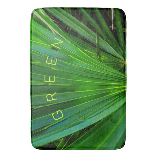 Tapis De Bain Palmetto de scie verte (devant Vertical)