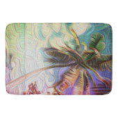 Tapis De Bain Palmier arc-en-ciel Abstrait (Devant)