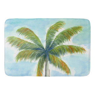 Tapis De Bain Palmier Tropical Beach par beau temps