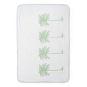 Tapis De Bain Palmiers côtiers verts et blancs (devant Vertical)