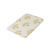Tapis De Bain Palmiers d'or : Textile Tropical. (Angle)