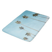 Tapis De Bain Palmiers hauts Ciel bleu clair (Angle)