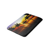Tapis De Bain Palmiers hawaïens tropicaux (Angle)