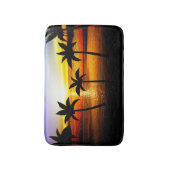 Tapis De Bain Palmiers hawaïens tropicaux (Devant (Vertical))