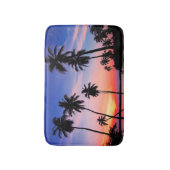 Tapis De Bain Palmiers tropicaux de la plage (Devant (Vertical))
