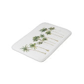 Tapis De Bain Palmiers tropicaux modernes (Angle)