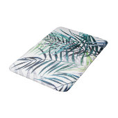 Tapis De Bain Palmiers Twilight - Feuilles tropicaux (Angle)