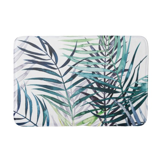 Tapis De Bain Palmiers Twilight - Feuilles tropicaux (Devant)