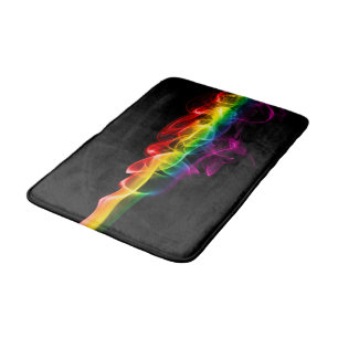 Tapis De Bain Panache de SlipperyJoe d'énergie arc-en-ciel captu