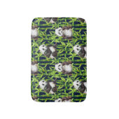 Tapis De Bain Panda avec le motif en bambou d'aquarelle (Devant (Vertical))
