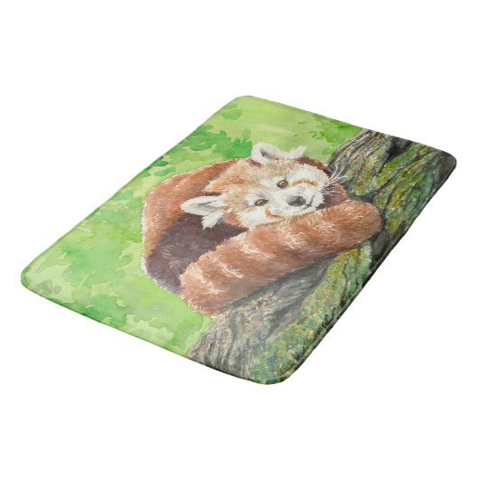 Tapis De Bain Panda rouge (Angle)