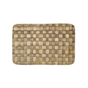 Tapis De Bain Panier d'artisanat Texture sans couture