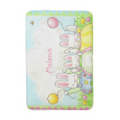 Tapis De Bain Panier de bain à lapins de ballon (Devant (Vertical))