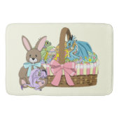 Tapis De Bain Panier de Pâques Dragons Fantaisie Mignons (Devant)