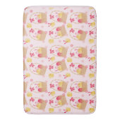 Tapis De Bain Panier de Pâques filles rose (devant Vertical)