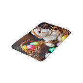 Tapis De Bain Panier et oeufs de lapin de Pâques (Angle)