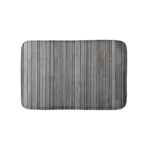 Tapis De Bain Panneau de bois gris Clôture Salle de bain