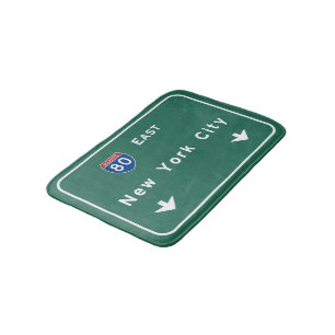 Tapis De Bain Panneau routier d'autoroute d'autoroute nationale